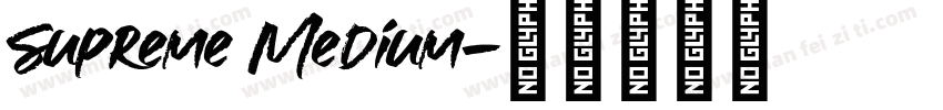 Supreme Medium字体转换